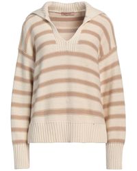 Twinset - Ivory Sweater Cotton - Lyst