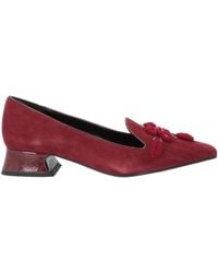 Luciano Barachini - Burgundy Loafers Leather - Lyst