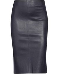 Jitrois - Midi Skirt Lambskin - Lyst
