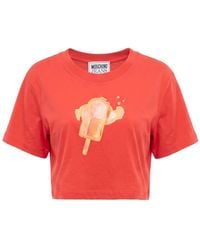 Moschino - T-Shirt Cotton - Lyst