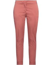 Rossopuro - Fuchsia Pants Cotton, Elastane - Lyst