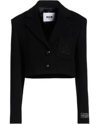 MSGM - Blazer Virgin Wool, Polyamide - Lyst