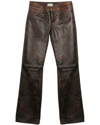Guess - Pants Cow Leather - Lyst