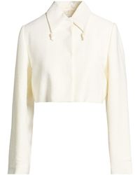 Ganni - Jacket Recycled Polyester, Viscose, Polyester, Ecovero Viscose, Linen - Lyst