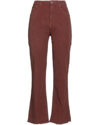 Ottod'Ame - We Love Denim Chocolate Pants Cotton, Elastane - Lyst