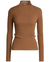 Twinset - Camel Turtleneck Wool - Lyst
