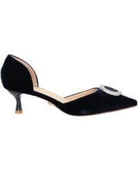 Twenty Four Haitch - Midnight Pumps Textile Fibers - Lyst