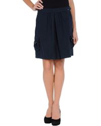 Woolrich Jupe au genou - Bleu