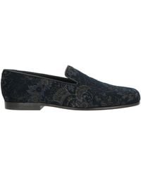 Etro - Midnight Loafers Leather, Textile Fibers - Lyst