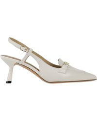 Alberto Guardiani - Cream Pumps Leather - Lyst