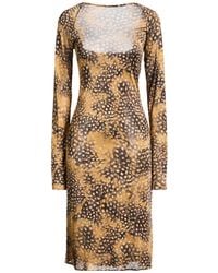 Roberto Cavalli - Midi Dress Viscose, Polyester - Lyst