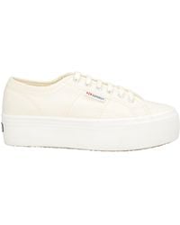 Superga - Cream Sneakers Textile Fibers - Lyst