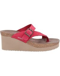 Mephisto Toe Post Sandals - Red