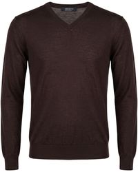 Aragona - Dark Sweater Cashmere, Silk - Lyst