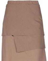 Brunello Cucinelli Gonna ginocchio - Marrone