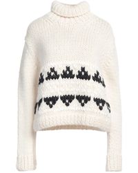 Jil Sander - Ivory Turtleneck Wool, Alpaca Wool, Polyamide - Lyst