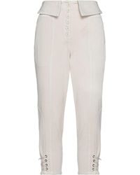 Soallure Denim Trousers - White