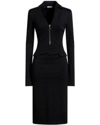 Patrizia Pepe - Midi Dress Viscose, Polyamide, Elastane - Lyst