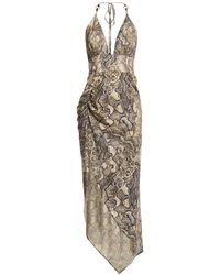 Just Cavalli - Midi Dress Polyester, Polyamide, Elastane - Lyst