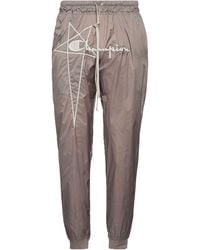 Rick Owens X Champion - Khaki Pants Polyamide - Lyst