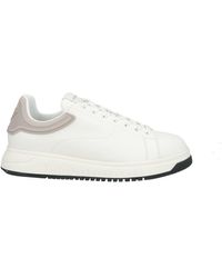 Emporio Armani - Off Sneakers Soft Leather - Lyst