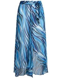Poupette - Midi Skirt Silk - Lyst