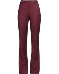 Gaelle Paris - Burgundy Pants Polyester, Viscose, Elastane - Lyst