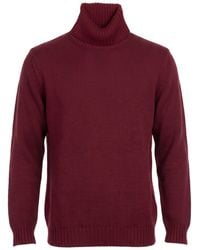 Retois - Burgundy Turtleneck Cotton, Merino Wool - Lyst