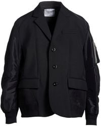 Sacai - Jacket Polyester, Wool - Lyst