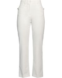 Denny Rose - Ivory Pants Polyester, Viscose, Elastane - Lyst