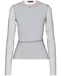 Mugler - Rust Top Polyamide, Elastane - Lyst