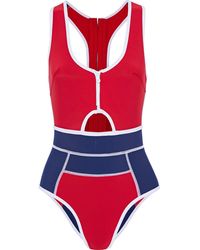 Duskii Sportliche Bademode - Rot