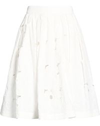 MSGM - Midi Skirt Cotton - Lyst