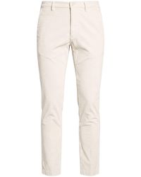Michael Coal - Ivory Pants Cotton, Modal, Elastane - Lyst