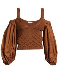 Liu Jo - Top Cotton, Elastane - Lyst