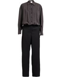 Alysi - Chocolat Charcoal Jumpsuit Silk, Polyamide - Lyst