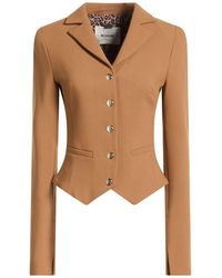 Blugirl Blumarine - Camel Jacket Polyester, Rayon, Elastane - Lyst