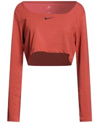 Nike - Tan T-Shirt Cotton, Polyester, Elastane - Lyst