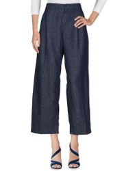 Max Mara Denim Trousers - Blue