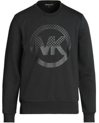 Michael Kors - Checkerboard Logo-print Crew-neck Sweatshirt - Lyst