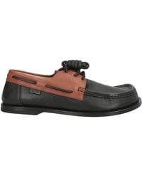 Loewe - Loafers Leather - Lyst