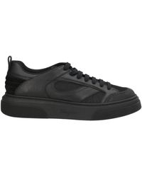 Ferragamo - Cassina Mix Sneakers Calfskin, Textile Fibers - Lyst