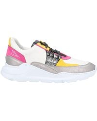 Nevver - Ivory Sneakers Soft Leather, Textile Fibers - Lyst