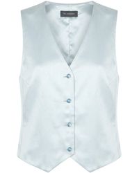 ANDAMANE - Tailored Vest Linen, Viscose, Elastane - Lyst