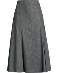 Agnona - Midi Skirt Wool, Cashmere, Elastane - Lyst