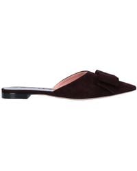 Rochas - Plum Mules & Clogs Leather - Lyst