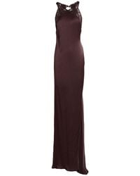 Twinset - Dark Maxi Dress Viscose - Lyst