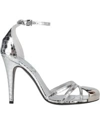 Zadig & Voltaire - Snakeskin-Print Leather Ankle-Strap Pumps - Lyst