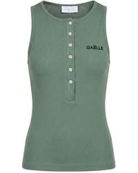Gaelle Paris - Tank Top Cotton, Elastane - Lyst