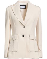 Caractere - Ivory Blazer Polyester, Viscose, Elastane - Lyst